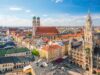 Stadt München mit Marienplatz